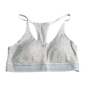 NWT Calvin Klein Lighted Lined Bralette Gray Size Small